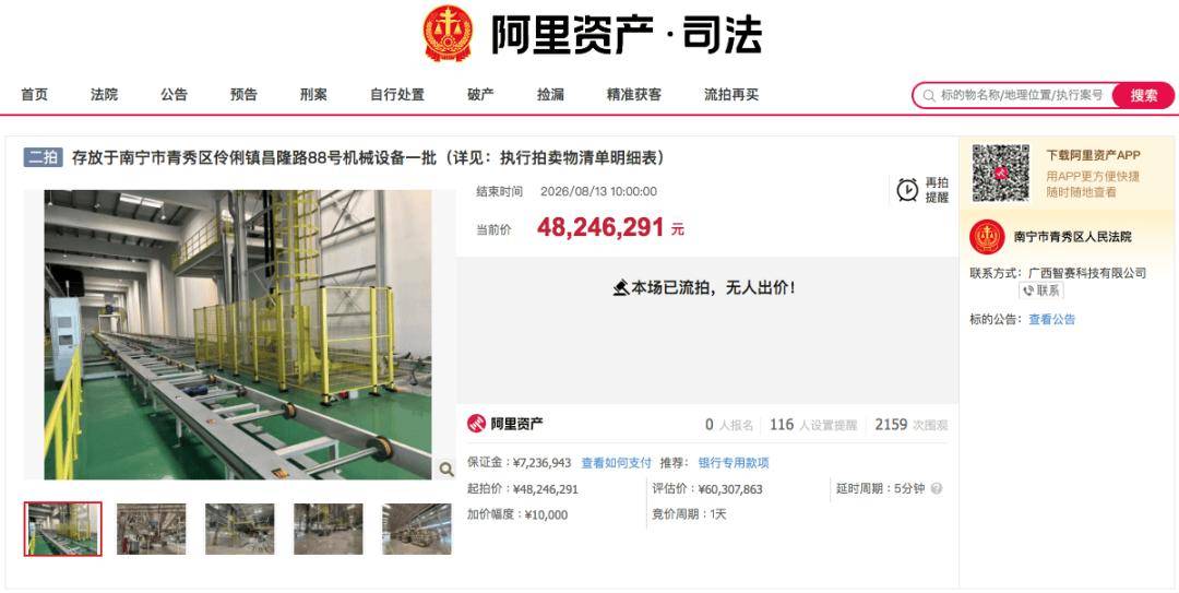 低价甩卖！新势力资产依旧无人出价