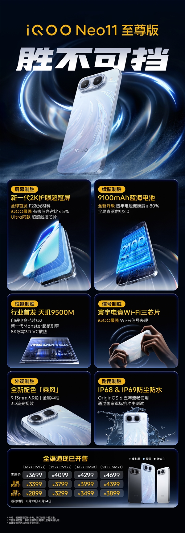 国产顶级2K屏+天玑9500M只要2899元!一图读懂iQOO Neo11至尊版