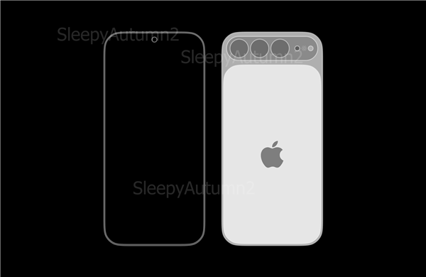 iPhone 20早期渲染图出炉：单挖孔+横置三摄 外观焕然一新