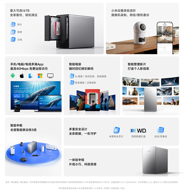 2699元起!小米首款NAS开启预约:最高16TB版本