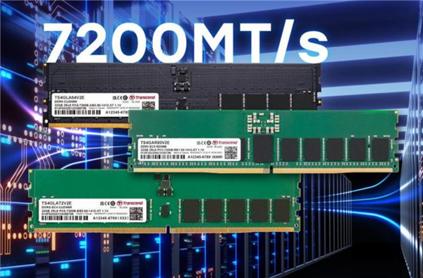 创见推出全系列DDR5-7200工业内存模组：宽温工作范围-20℃至85℃