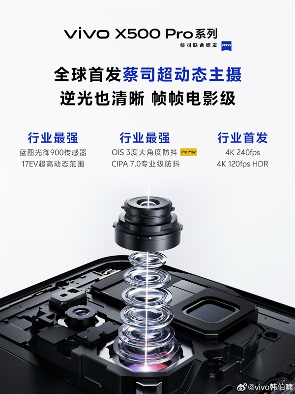 vivo X500系列官宣9月发布!共三款:X500、X500 Pro、X500 Pro Max