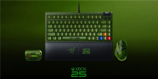 雷蛇公布Xbox 25周年限定外设：半透绿外壳、涵盖键鼠耳机套装