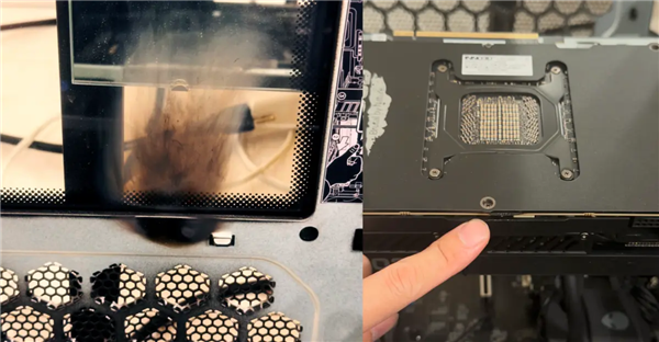 RTX 5090又烧了!显卡PCB突发自燃起火:机箱侧板都被烧焦