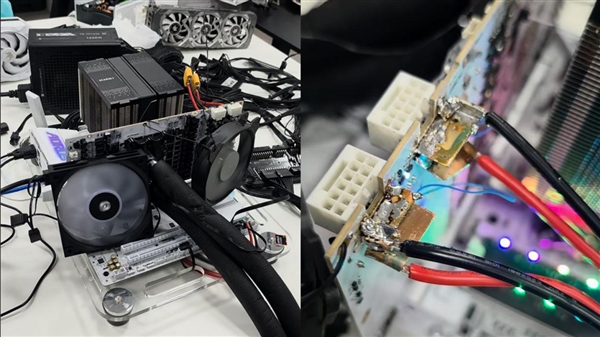 物理级防烧方案!大神魔改RTX 5090:16针接口直接焊死在PCB上