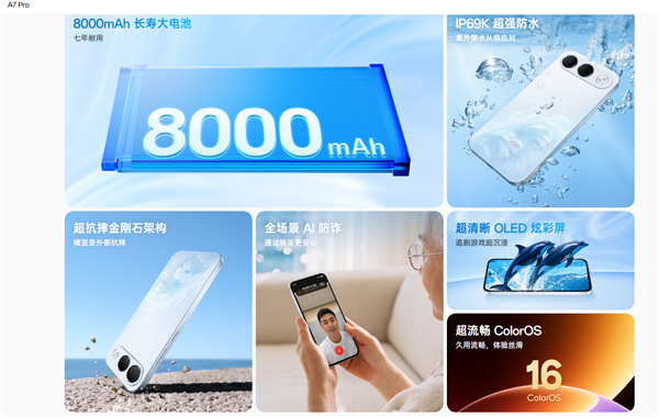 OPPO A7 Pro关键参数出炉:8000mAh电池七年耐用、6.57英寸OLED屏