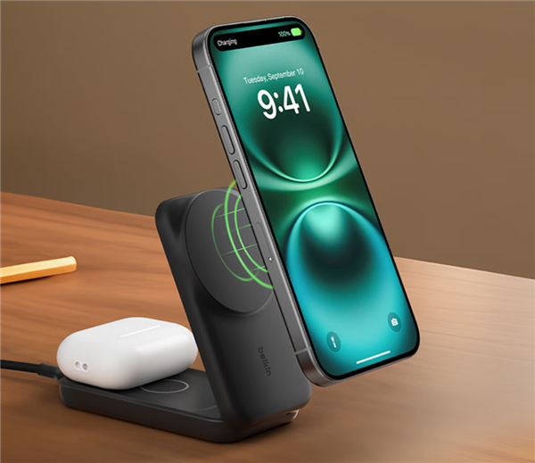 429元 贝尔金推出新款桌面充电基座:支持iPhone 25W + AirPods 5W无线充