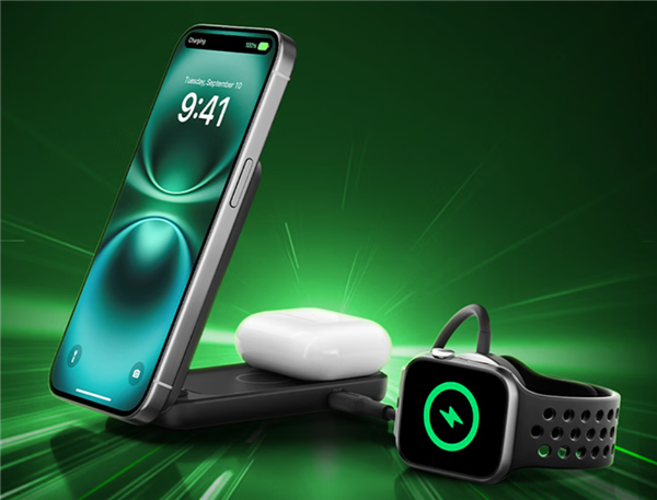 429元 贝尔金推出新款桌面充电基座:支持iPhone 25W + AirPods 5W无线充