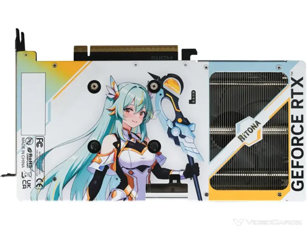 二次元看板娘登场!同德推出RTX 5060 Ti RiTONA版:自带全彩背板