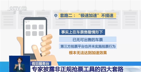 专家披露非正规火车票抢票工具套路：花钱抢票其实是官方免费功能