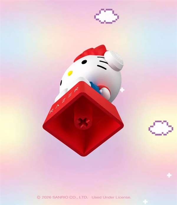 825元一套!雷蛇推出Hello Kitty盲盒键帽:镜面隐藏款概率仅4%