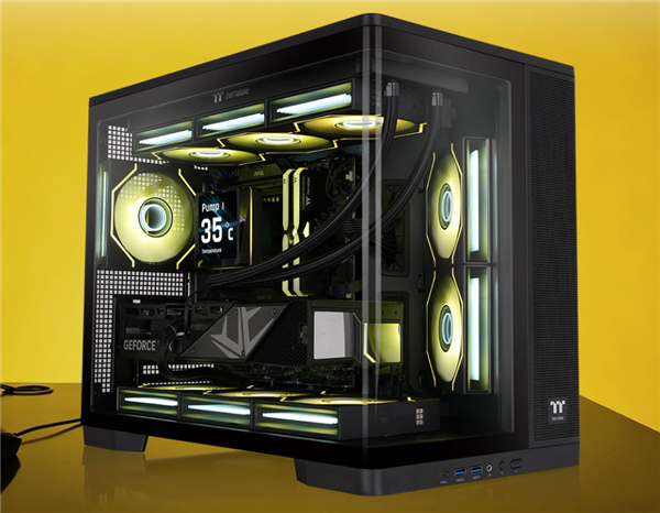曜越推出Arcus 380 TG ARGB机箱:斜侧进风设计 黑白同价899元