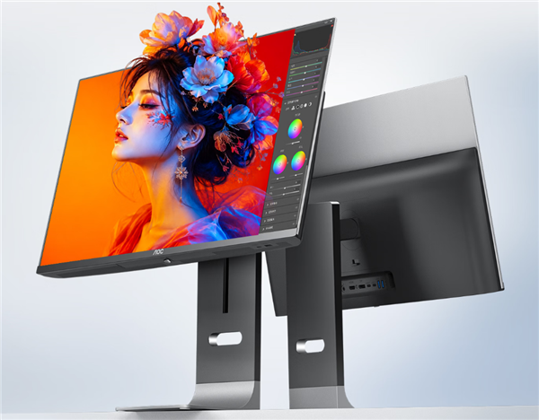 AOC新款27寸旗舰显示器4699元：4K 120Hz QD-OLED屏 专业级色准