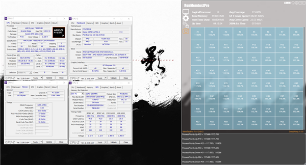 192GB内存四槽插满!七彩虹X870E主板超频6600MHz CL28过测:引领AM5大容量发展