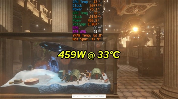 空调冷凝器魔改水冷！RTX 3080热点直降37℃：功耗飙到459W