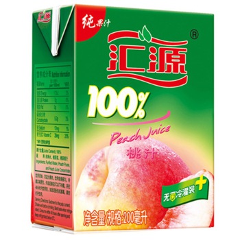 汇源 100%桃果汁200ml*12盒 礼盒装