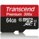 Transcend创见 UHS-I 300X MicroSDXC(TF) 64G存储卡
