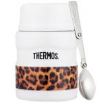 THERMOS 膳魔师 SK-3000 LWH 不锈钢真空食物焖烧罐 经典白豹 470ml+牙签