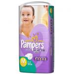 Pampers 帮宝适 特级棉柔 紫帮 婴儿纸尿裤 M50片*5包