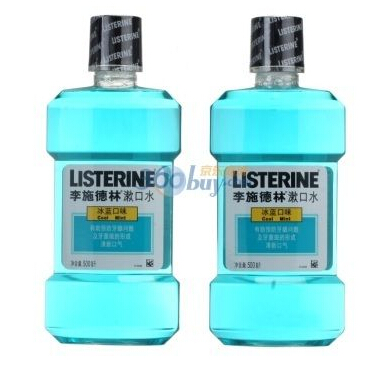 LISTERINE 李施德林 漱口水 冰蓝口味 500ml （2瓶）*4份