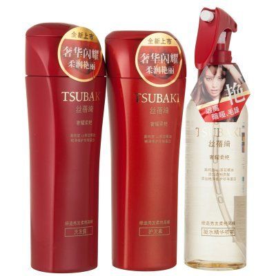 TSUBAKI 丝蓓绮 奢耀柔艳洗护套装（洗200ml+护200ml+精华喷雾160ml）